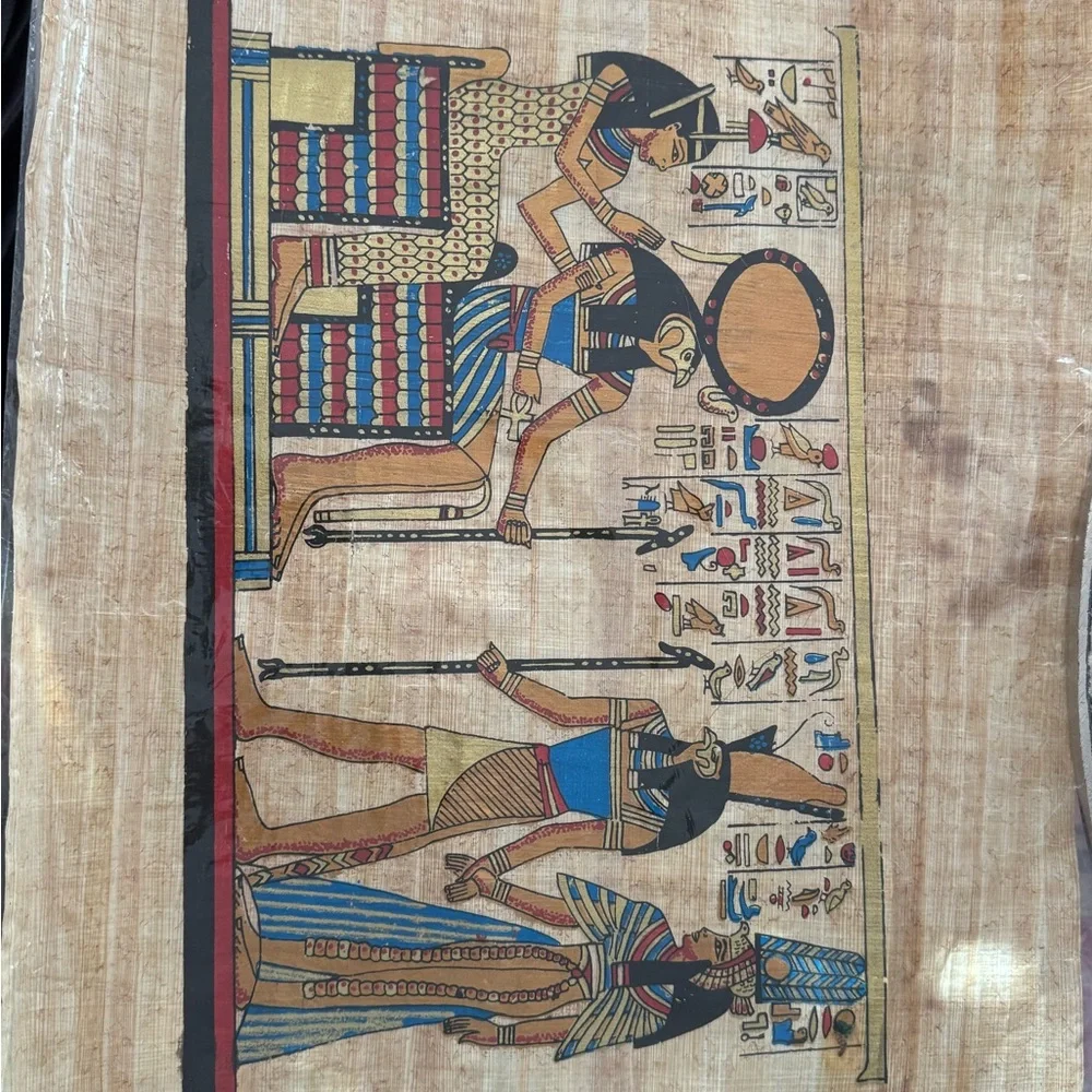 Egyptian Papyrus Wall Art - Multicolor